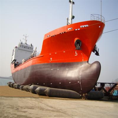 China boat launch & Upgrading BV Certificate 0.05-0.4Mpa 2*18m Boat Launching Inflatable Marine Airbags for sale