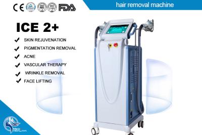 중국 빠른 Pemanent E - 빛 Ipl + Rf 레이저 머리 제거 기계 다기능 냉각 장치 판매용