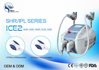 China Máquina del OPT de 2 Handpieces, máquina del retiro SHR IPL del pelo de la pantalla de Flexble en venta