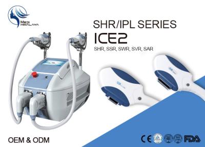 China Máquina del OPT de 2 Handpieces, máquina del retiro SHR IPL del pelo de la pantalla de Flexble en venta