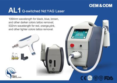 China máquina lista para el uso del retiro del tatuaje del laser del interruptor del maquillaje Q del lunar 2000mj en venta