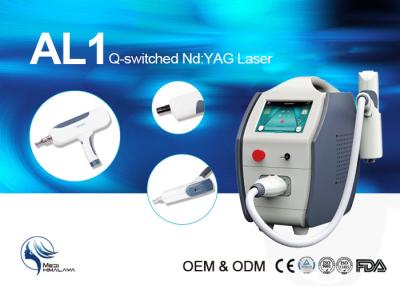 China Máquina multifuncional de c4q conmutado portátil de la belleza de la máquina 1064nm 532nm del laser del Nd Yag en venta