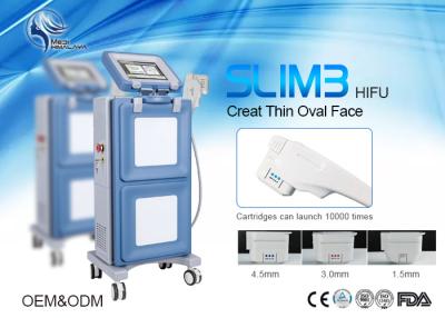 China 1000W Power Equipment HIFU Ultrasound Machine Face Lifting wirnkle removal with 1.5mm & 3.0mm & 4.5mm for sale