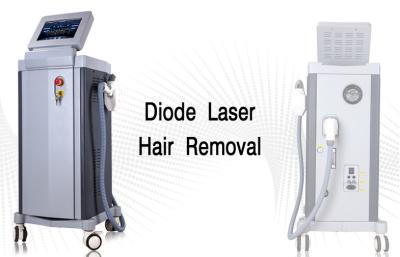 China Vertical 808nm Diode Laser SHR Hair Removal , Facial Beauty Equipment with 12*12mm2 for sale