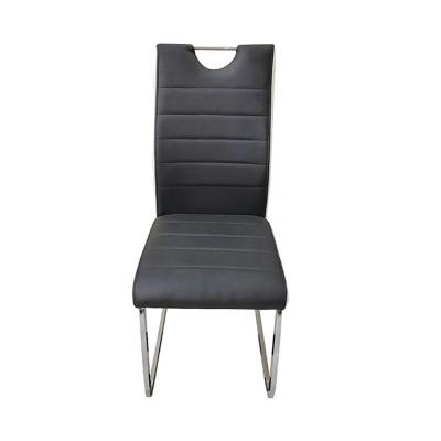 China Cooling Black And White Nordic Modern Dining Chair Chrome Legs Luxury Metal Velvet Dining Chair for sale