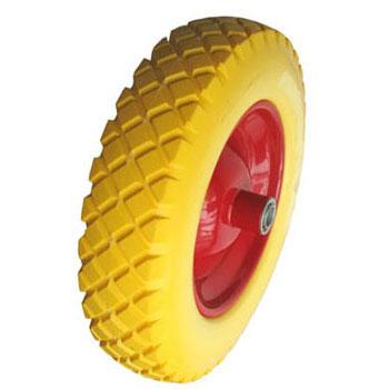 China swivel & China Factory Rigid PU Solid Foam Rubber Polyurethane Wheel for sale