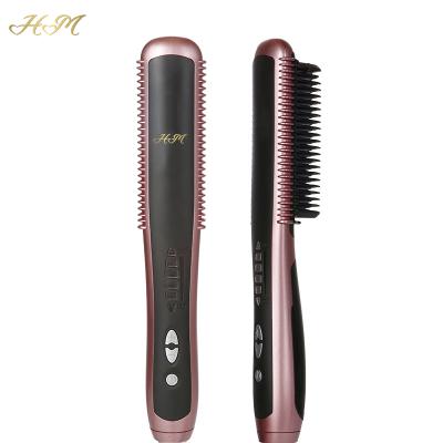 China New Portable Rise 360 ​​Degree Rotating Tooth Straightener Comb PTC Heating Anti Scald Handheld Hair Straightening Comb for sale