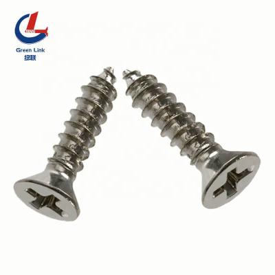 China Din7997 Industry Stainless Steel General Countersunk Self Tapping Screw Phillips Head Self Tapping Screw for sale