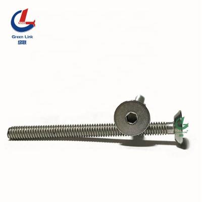 China Stainless Steel Flat Half-Counterhead Flat Countersunk Head Machine Screw Allen Csk Big Head Screw for sale