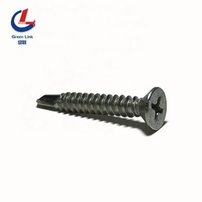 China SS304 SS316 Phillips Countersunk Head Screw Self-Drilling Stainless Steel CSK Flat Head Self Drilling Screw for sale