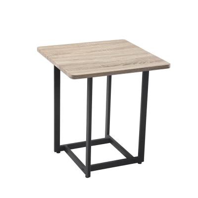 China Small square model hot sale (height) table corner side table metal adjustable wooden top legs for sale