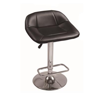 China Contemporary Modern Swivel Bar Stool Synthetic Leather Bar Chair With Footrest for sale