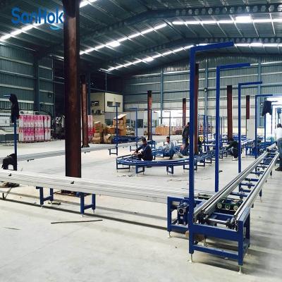 China PLC Control Speed ​​Chain Conveyor Water Dispenser Heat Resistant Hot Chilled Assembly Line for sale