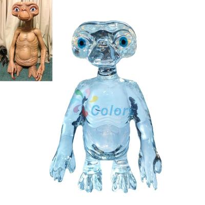 China USA Latest Design Carved Clear K9 Crystal Alien Figure For Holiday Best Gifts Souvenirs for sale