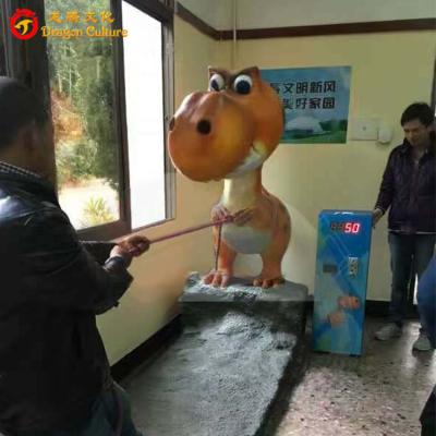 China Outdoor& indoor amusement equipment theme park test power animatronic dinosaur for sale