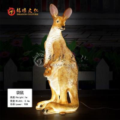 China 2022 Popular Huge Life Size Antelope Lighting Decoration Playground Outdoor And Indoor Fiberglass Animal Lantern For Fair Park for sale