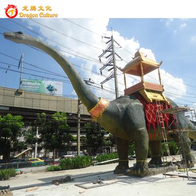 China Outdoor& Custom Huge Animatronic Indoor Park Amusement Park Simulation Artificial Brontosaurus for sale