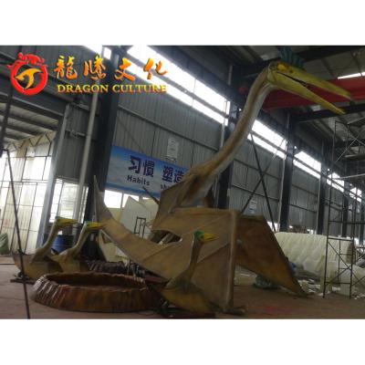 China Cutest Life Size Zigong Outdoor And Indoor Good Quality Popular Dinosaurio Playground Quetzalcoatlus Animatronic Model For Amusement Park for sale