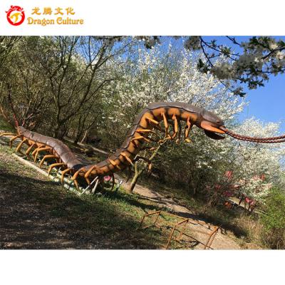 China Outdoor& Park Indoor Decorative Huge Silicon Rubber Animatronic Insects Centipede Animatronic Model for sale