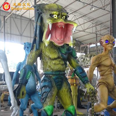 China Outdoor& custom indoor realistic animatronic red monster park life size model mouth for sale for sale