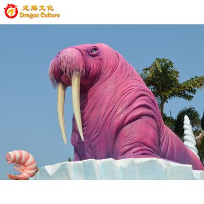 China Many Years Theme Park Fiberglass Animal Parade Car On Display for sale