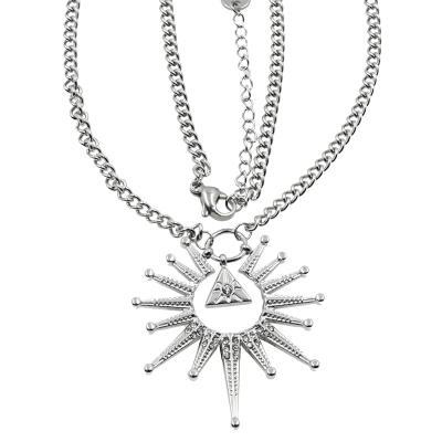 China Fashionable hot sale star necklace for ladies 2023 stainless steel layers gold plated hot sale star necklace for for sale