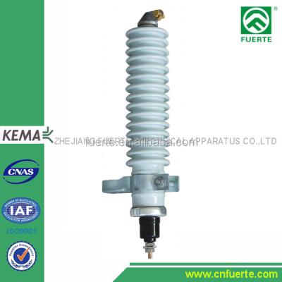 China Y10C-24 high voltage for power line ceramic distribution lightning arrester for sale