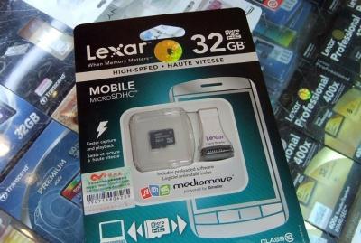 China Lexar Micro SDHC Card Class10 (32GB) Price $55 for sale