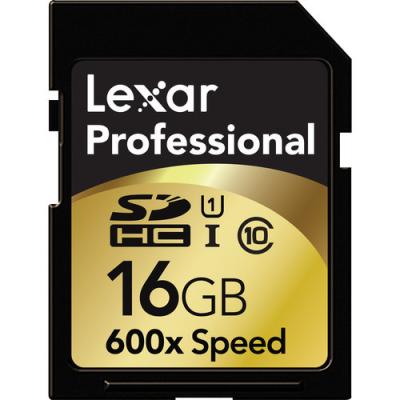 China Lexar 16GB SDHC Card Professional Class 10 600x UHS-I Price $16 for sale