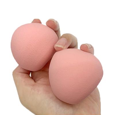 China Peach Marshmallow Makeup Washable Super Soft Sponge And Simple Packaging Logo Beauty Sponge Blender Custom Mochi Blender Pink Sponge for sale