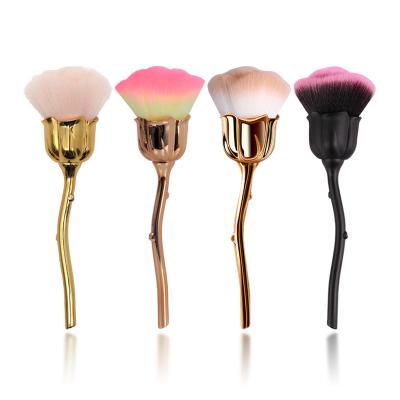 China Angular Blush Amazon Hot Sale Rose Makeup Brush Professional Painting for sale