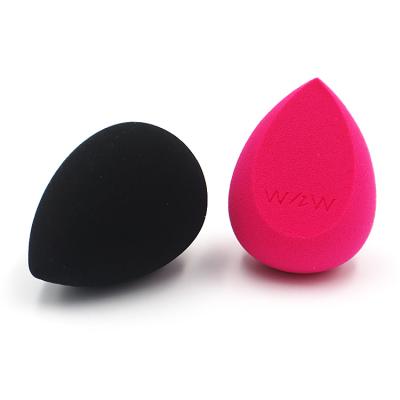 China Best Selling High Quality Wholesale Latex Washable Logo Beauty Black Blender Makeup Soft Amazon Free Custom Sponge With Package for sale