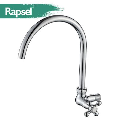 China Wholesale Faucets Rapsel Single Hole Cold Water Metered Brass Kitchen Faucet for sale