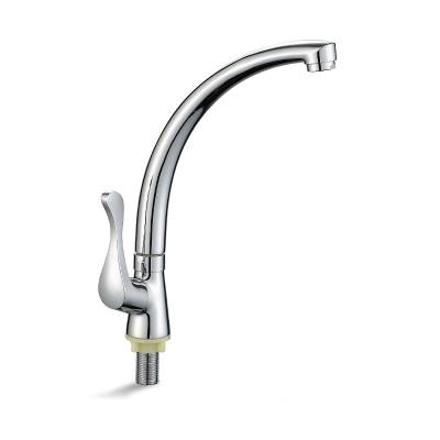 China New Style Rapsel Taps Long Neck Single Hole Brass Metered Kitchen Faucet for sale