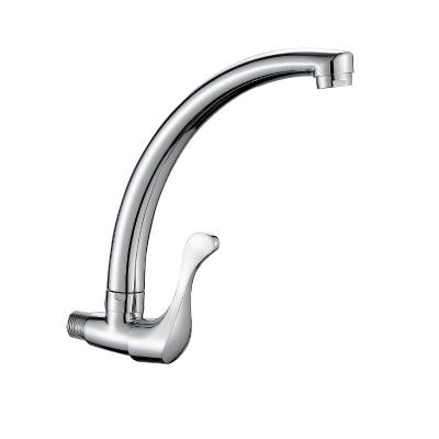 China 2018 New Arrivals Rapsel Metered Faucets Sanitary Ware Chrome Plated Wall Mounted Kitchen Faucet for sale