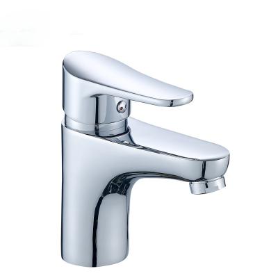 China Modern Design Metered Handel Single Crystal Basin Faucet Brass Faucets for sale