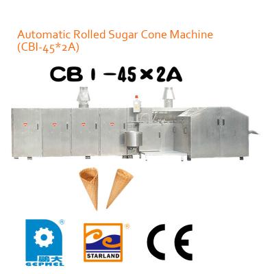 Chine Haut laminoir de cornet de crème glacée de production 6800L x 2400W x 1800H millimètre à vendre