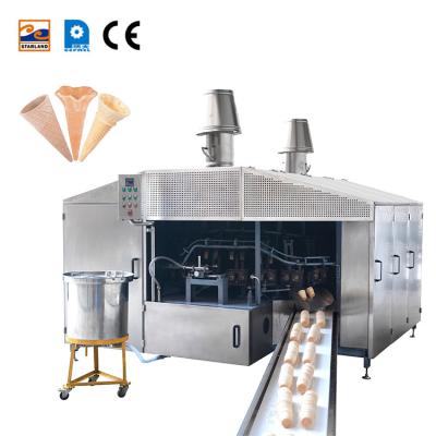 China 0.75kw Wafeltje Kegel Making Machine Grootschalig Automatisch Wafeltje Kegel Productie Apparatuur Te koop