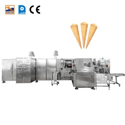 China PLC 1.5KW Barquillo Cone máquina de panificação Máquinas de snack food à venda