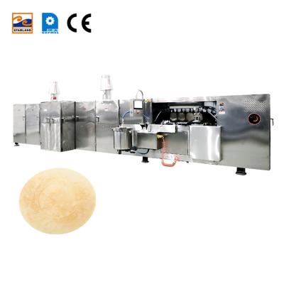 China Automated Stainless Steel PLC Controlled Snack Production Equipment Obleas Wafer Machine for sale