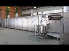 automatic ice cream cone baking machine