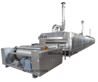 China 600mm Width Steel Belt Tunnel Oven For Making Biscuits And Commercial Biscuits Hot Air Convection Gas Supply Baking Tunnel Oven for sale