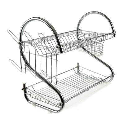 China Sustainable Hot Selling Amazon Buffet Organizer Dish Rack Stainless Steel Dish Drying Rack for sale