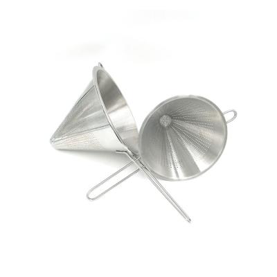 China Conical Stainless Steel Viable Spaghetti Strainer for sale