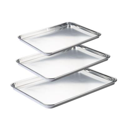 China Sustainable Commercial Baking Pastry Bread Tray Bread Bakery Aluminum Tray For Oven for sale