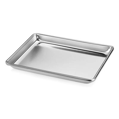 China Factory Direct Sale Sustainable Bakery Restaurant Metal Serving Tray for sale