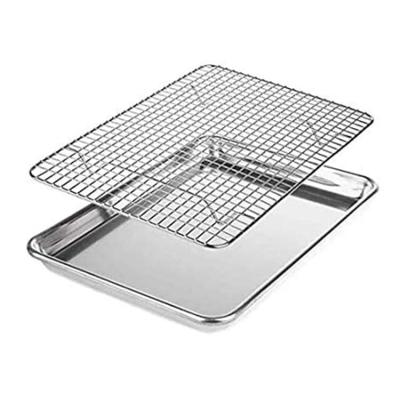 China Sustainable Custom Bakery Grilled Non Toxic Cooking Food Stainless Steel Cooling Rack for sale