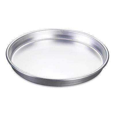 China Sustainable Anodic Oxidation Round Microwave Oven Kitchen Cake And Pizza Aluminum Pan for sale