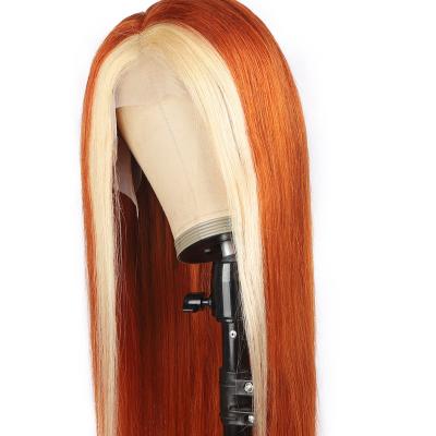 China Factory Direct Sales Ginger Straight/613# Straight Wave Black Human Hair Full Lace Wig Human Hair Lace Wig HD Full Lace Front Wig for sale