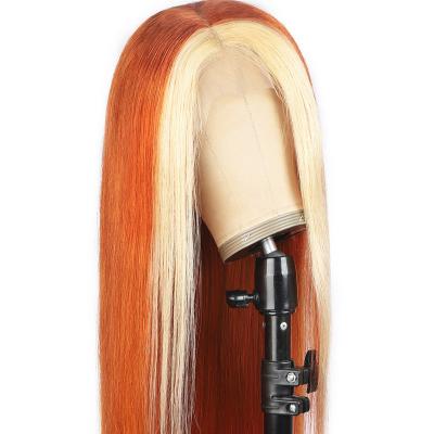 China Ginger / 613# Lace Wig 613 Straight Blonde Color Human Hair Bob Braided Wig for sale